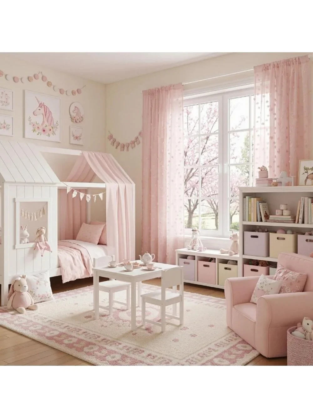 Boho Pink Sheer Curtains for Girls Room | Light Filtering Dusty Rose Drapes, 84